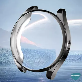 Microsonic Huawei Watch Buds Kılıf 360 Full Round Soft Silicone Şeffaf