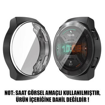 Microsonic Huawei Watch GT 2e Kılıf 360 Full Round Soft Silicone Siyah