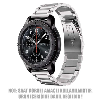 Microsonic Huawei Watch GT 2e Metal Stainless Steel Kordon Gümüş