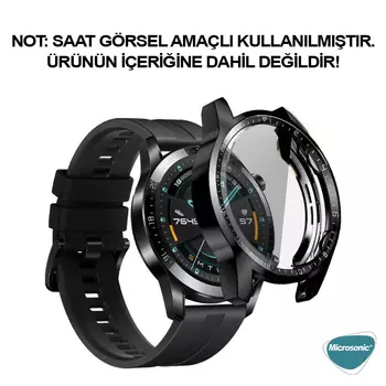 Microsonic Huawei Watch GT2 46mm Kılıf Matte Premium Slim WatchBand Şeffaf