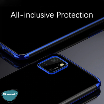 Microsonic Huawei Y5P Kılıf Skyfall Transparent Clear Mavi