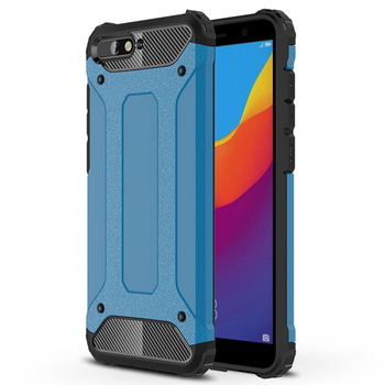 Microsonic Huawei Y6 2018 Kılıf Rugged Armor Mavi