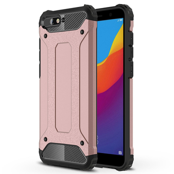 Microsonic Huawei Y6 2018 Kılıf Rugged Armor Rose Gold Microsonic Huawei Y6 2018 Kılıf Rugged Armor Rose Gold