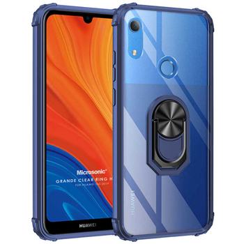 Microsonic Huawei Y6s 2019 Kılıf Grande Clear Ring Holder Lacivert Microsonic Huawei Y6s 2019 Kılıf Grande Clear Ring Holder Lacivert