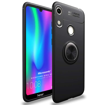 Microsonic Huawei Y6s 2019 Kılıf Kickstand Ring Holder Siyah Microsonic Huawei Y6s 2019 Kılıf Kickstand Ring Holder Siyah