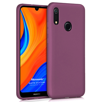 Microsonic Huawei Y6S 2019 Kılıf Matte Silicone Mor Microsonic Huawei Y6S 2019 Kılıf Matte Silicone Mor