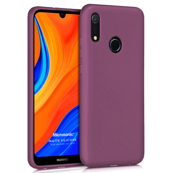 Microsonic Huawei Y6S 2019 Kılıf Matte Silicone Mor