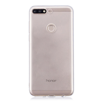 Microsonic Huawei Y7 2018 Kılıf Transparent Soft Beyaz