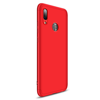 Microsonic Huawei Y7 2019 Kılıf Double Dip 360 Protective AYS Kırmızı