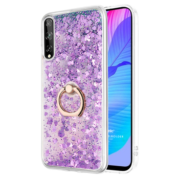 Microsonic Huawei Y8P Kılıf Glitter Liquid Holder Mor Microsonic Huawei Y8P Kılıf Glitter Liquid Holder Mor