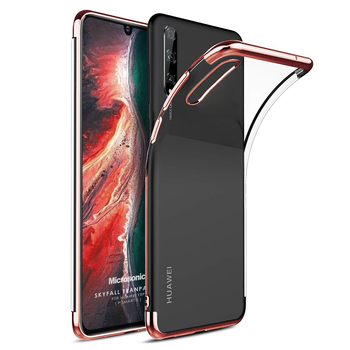 Microsonic Huawei Y8P Kılıf Skyfall Transparent Clear Rose Gold Microsonic Huawei Y8P Kılıf Skyfall Transparent Clear Rose Gold