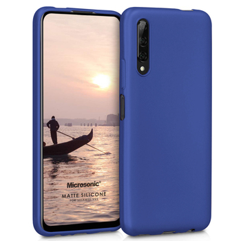 Microsonic Huawei Y9S Kılıf Matte Silicone Lacivert