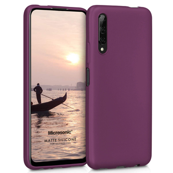 Microsonic Huawei Y9S Kılıf Matte Silicone Mor