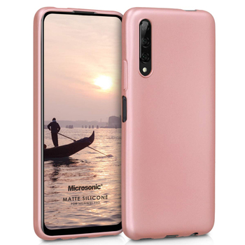 Microsonic Huawei Y9S Kılıf Matte Silicone Rose Gold Microsonic Huawei Y9S Kılıf Matte Silicone Rose Gold