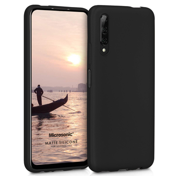 Microsonic Huawei Y9S Kılıf Matte Silicone Siyah