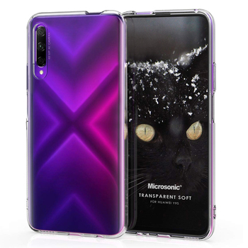 Microsonic Huawei Y9S Kılıf Transparent Soft Beyaz