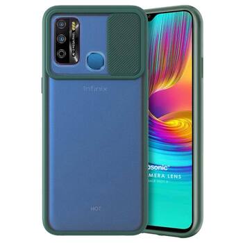 Microsonic Infinix Hot 9 Kılıf Slide Camera Lens Protection Koyu Yeşil Microsonic Infinix Hot 9 Kılıf Slide Camera Lens Protection Koyu Yeşil