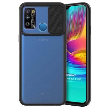 Microsonic Infinix Hot 9 Kılıf Slide Camera Lens Protection Siyah Microsonic Infinix Hot 9 Kılıf Slide Camera Lens Protection Siyah