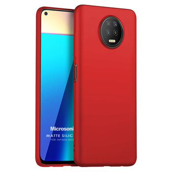 Microsonic Infinix Note 7 Kılıf Matte Silicone Kırmızı Microsonic Infinix Note 7 Kılıf Matte Silicone Kırmızı