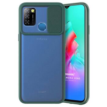 Microsonic Infinix Smart 5 Kılıf Slide Camera Lens Protection Koyu Yeşil Microsonic Infinix Smart 5 Kılıf Slide Camera Lens Protection Koyu Yeşil