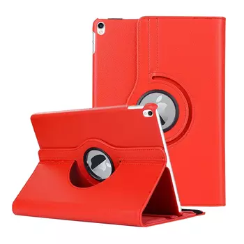 Microsonic iPad Pro 10.5 Kılıf 360 Dönerli Stand Deri Kırmızı