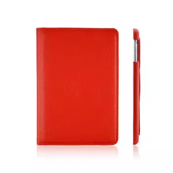 Microsonic iPad Pro 9.7 2017 Kılıf 360 Dönerli Stand Deri Kırmızı