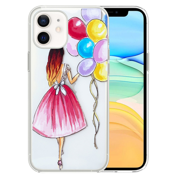 Microsonic Apple iPhone 11 Desenli Kılıf Balonlu Kız Microsonic Apple iPhone 11 Desenli Kılıf Balonlu Kız