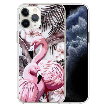 Microsonic Apple iPhone 11 Pro Desenli Kılıf Flamingo