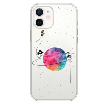 Microsonic iPhone 12 Mini Desenli Kılıf Gezegen Microsonic iPhone 12 Mini Desenli Kılıf Gezegen