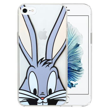 Microsonic iPhone 6 Desenli Kılıf Mutlu Tavşan
