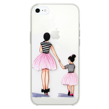 Microsonic iPhone 6S Desenli Kılıf Anne ve Kız