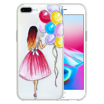 Microsonic iPhone 7 Plus Desenli Kılıf Balonlu Kız