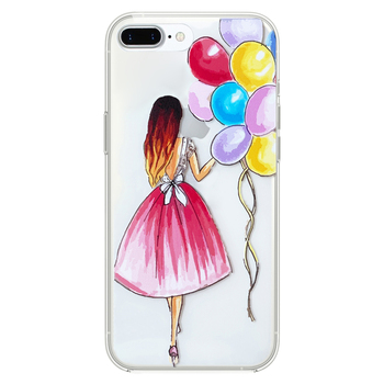 Microsonic iPhone 7 Plus Desenli Kılıf Balonlu Kız