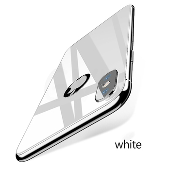 Microsonic iPhone X Arka Koruyucu Kavisli Kırılmaz Film Beyaz