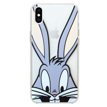 Microsonic iPhone X Desenli Kılıf Mutlu Tavşan