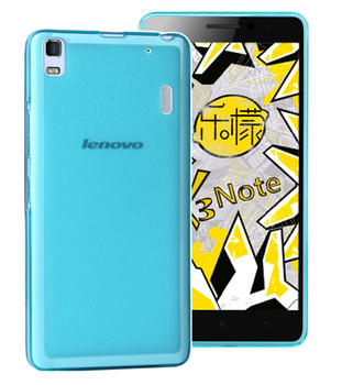 Microsonic Lenovo A7000 Kılıf Transparent Soft Mavi