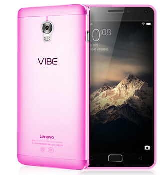 Microsonic Lenovo Vibe P1 Kılıf Transparent Soft Pembe