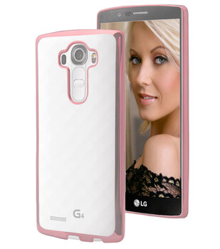 Microsonic LG G4 Kılıf Skyfall Transparent Clear Rose Gold Microsonic LG G4 Kılıf Skyfall Transparent Clear Rose Gold