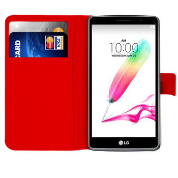 Microsonic LG G4 Stylus Cüzdanlı Deri Kılıf Kırmızı Microsonic LG G4 Stylus Cüzdanlı Deri Kılıf Kırmızı