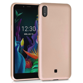 Microsonic LG K20 2019 Kılıf Matte Silicone Gold