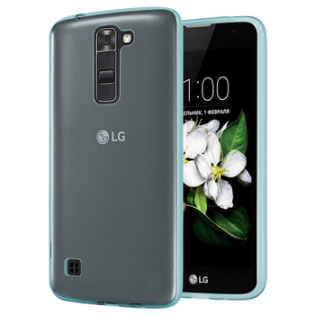 Microsonic LG K7 Kılıf Transparent Soft Mavi Microsonic LG K7 Kılıf Transparent Soft Mavi