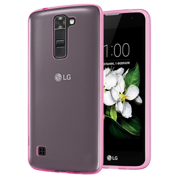 Microsonic LG K7 Kılıf Transparent Soft Pembe