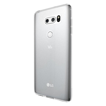 Microsonic LG V30 Kılıf Transparent Soft Beyaz