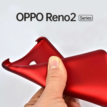 Microsonic Matte Silicone Oppo Reno 2 Kılıf Kırmızı