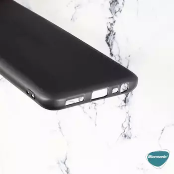Microsonic Matte Silicone Realme 8 Pro Kılıf Siyah