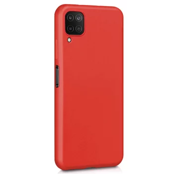 Microsonic Matte Silicone Samsung Galaxy M12 Kılıf Kırmızı
