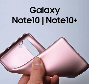 Microsonic Matte Silicone Samsung Galaxy Note 10 Kılıf Rose Gold