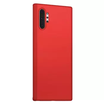 Microsonic Matte Silicone Samsung Galaxy Note 10 Plus Kılıf Kırmızı