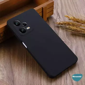 Microsonic Xiaomi Poco X5 5G Kılıf Matte Silicone Siyah