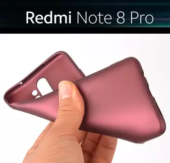 Microsonic Matte Silicone Xiaomi Redmi Note 8 Pro Kılıf Gold